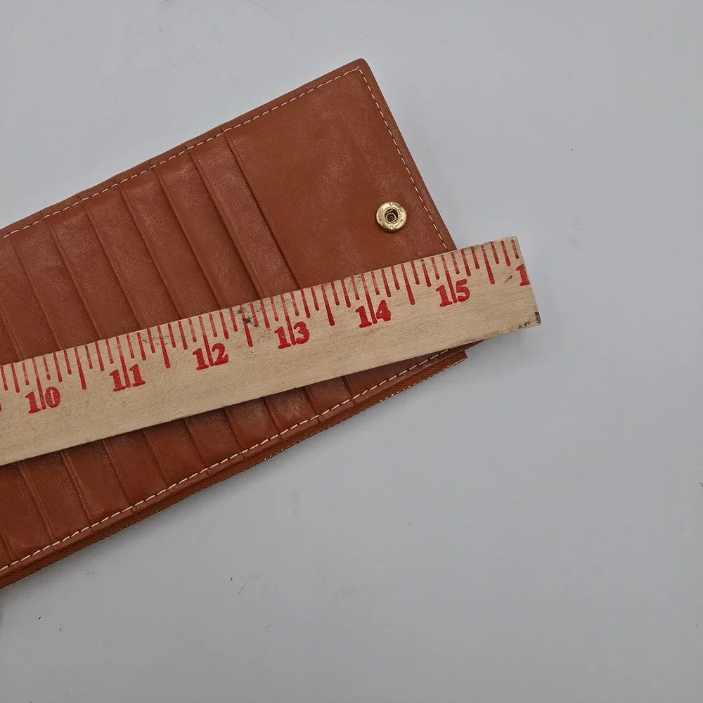 Andoilt Bifold Clutch Wallet Womens OS Brown RFID Blocking‎ Feature Leather Slim